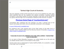 Tablet Screenshot of courtsontrial.com